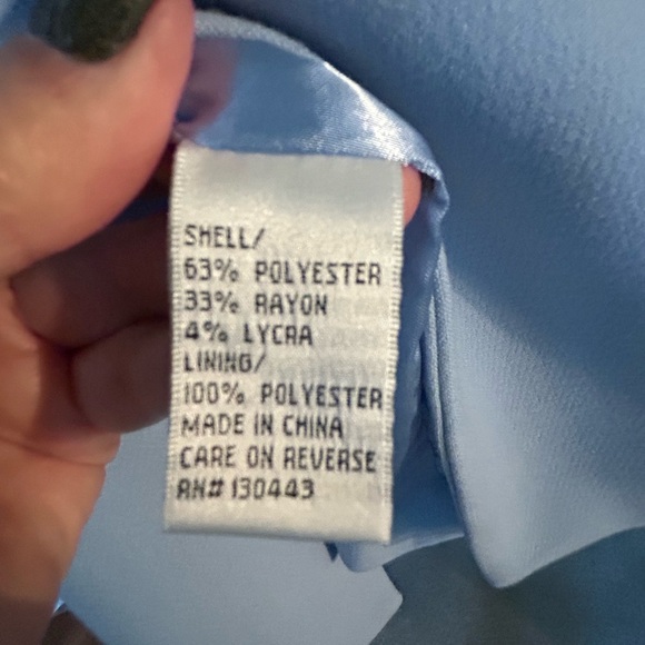 Patty Kim Women's Sky Blue Blazer with Gold Accents - Picture 5 of 8